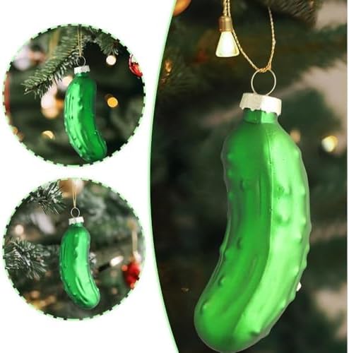 Green Christmas Tree Ornaments with Lanyard