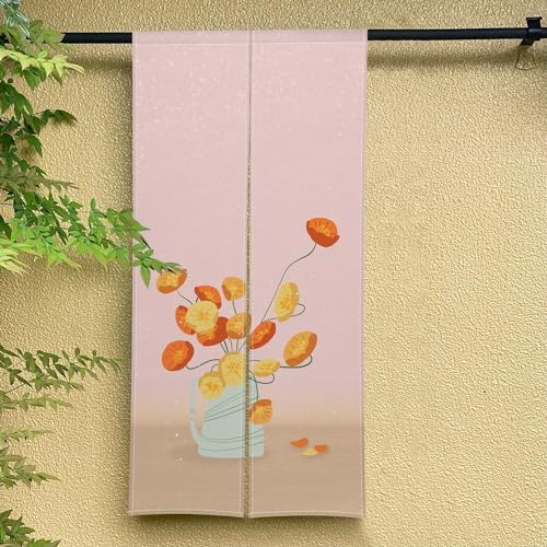 Japanese Style Door Curtain Panel 34x60 Inch
