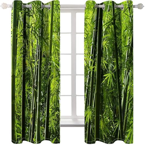 Homxi Balcony Curtains Set of 2 Trees and Leaves Pattern