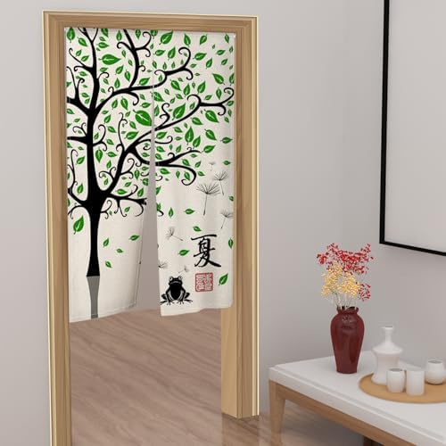Leowefowa Japanese Noren Door Curtain 335x709