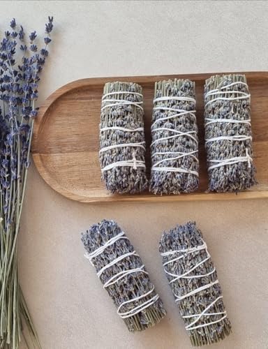 Organic Lavender Smudge Sticks 10cm
