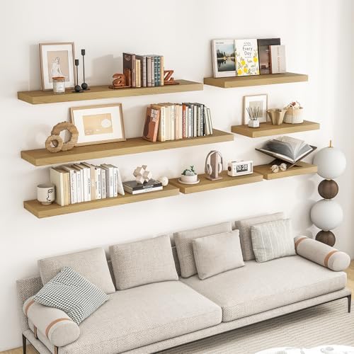 RICHFOCUS 36 Inch Floating Shelves Set of 2