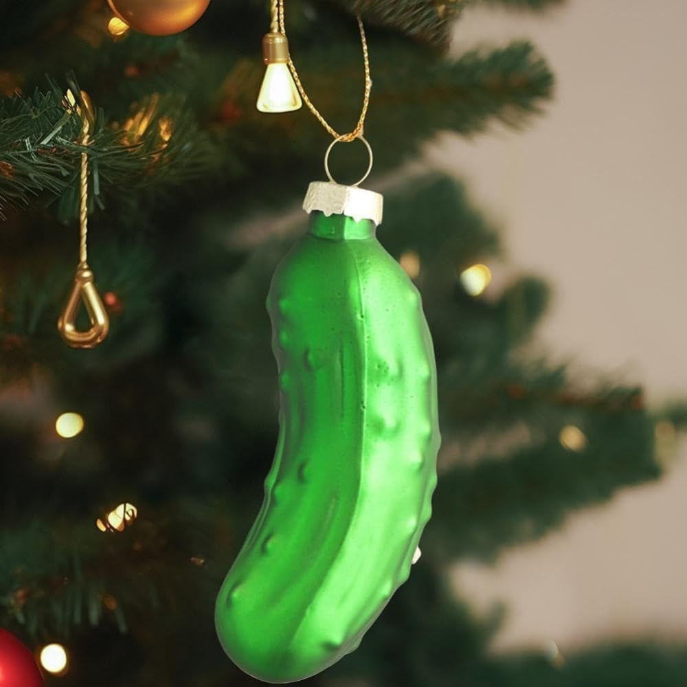 Green Christmas Tree Ornaments with Lanyard