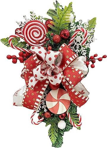 FRECI Teardrop Wreath Green Leaves Holiday Decor