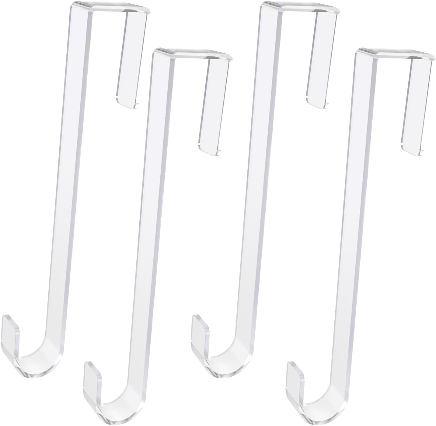 GameXcel 12 Inch Clear Wreath Hanger 4 Pack