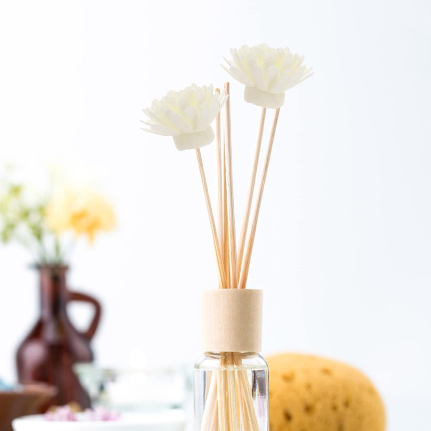5pcs Chrysanthemum Scented Rattan Diffuser Sticks for Home Fragrance