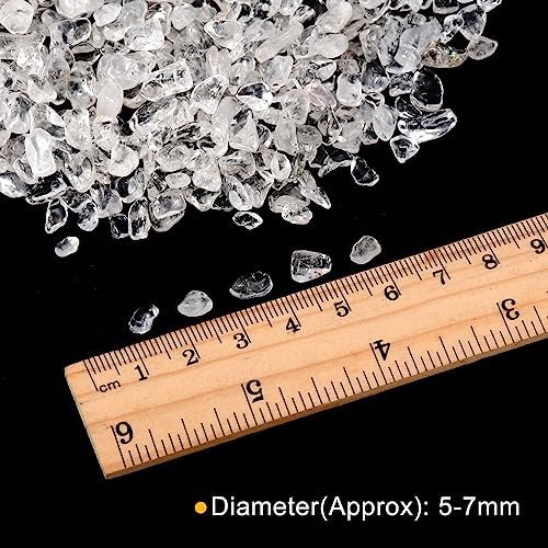 MECCANIXITY White Tumbled Quartz Decor Stones 5-7mm
