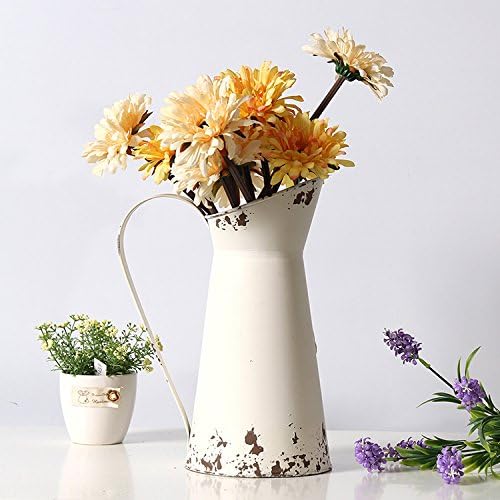 Rustic Shabby Chic Metal Vase for Home Decor