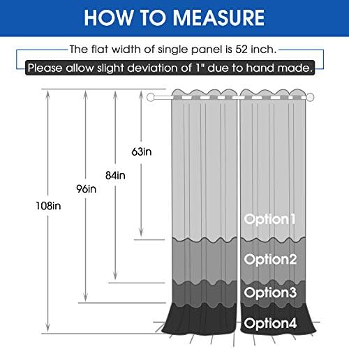 HOMEIDEAS 2 Panels Navy Blue Faux Silk Blackout Curtains 52x108 Inch