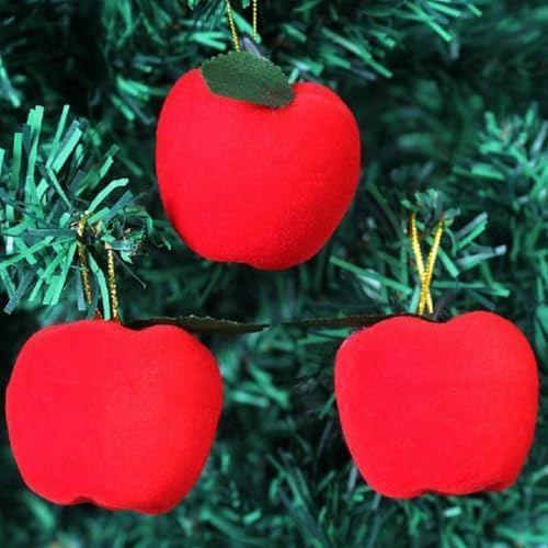 24pcs 3D Felt Apple School Party Decorations
