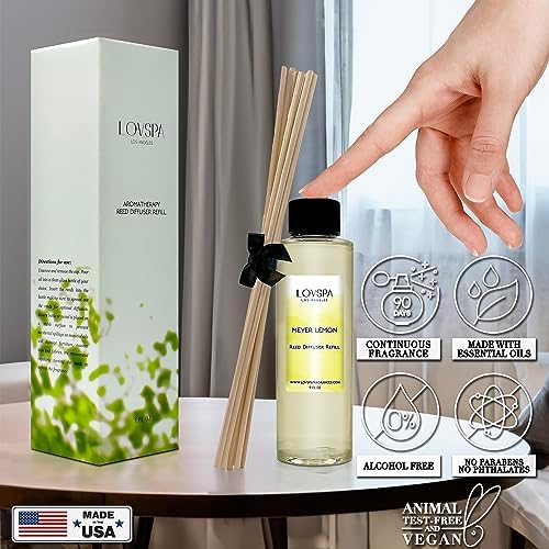 LOVSPA Meyer Lemon Diffuser Oil Refill with Replacement Reeds