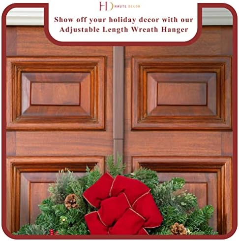 Haute Decor Adjustable Wreath Hanger 2 Pack Bronze