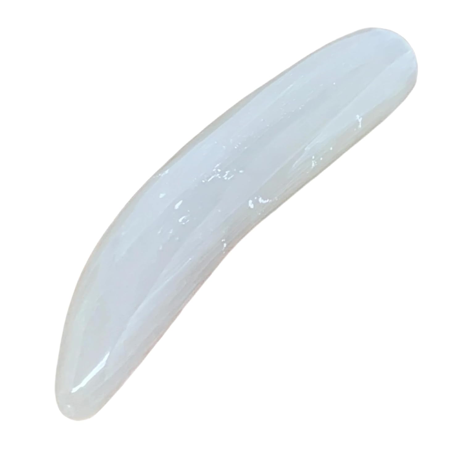 Natural Solid Selenite Crystal Wand Polished