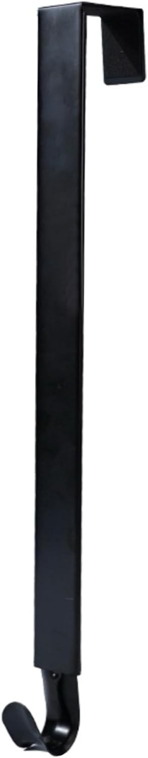 Adjustable Wreath Hanger for Front Door Black