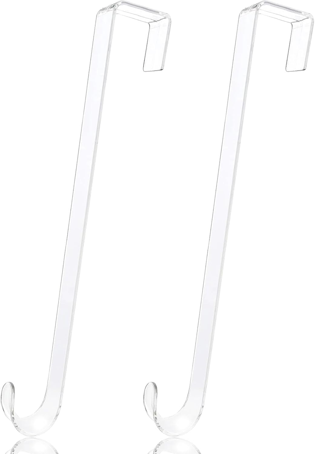2 Pack Clear Wreath Hanger for Front Door