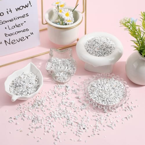 500g Howlite Crystal Chips for Jewelry and Decor