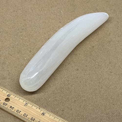 Natural Solid Selenite Crystal Wand Polished