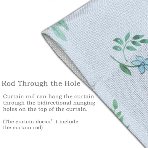 Japanese Doorway Curtain White Rabbit and Butterfly Design
