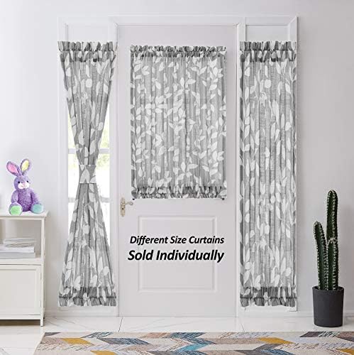 Treatmentex Leaf Print Curtain Panels for French Doors