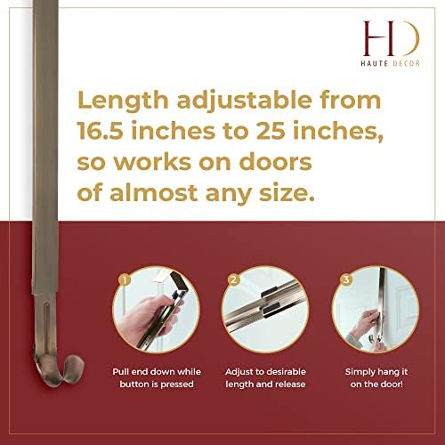 Haute Decor Adjustable Wreath Hanger with Pumpkin Icon