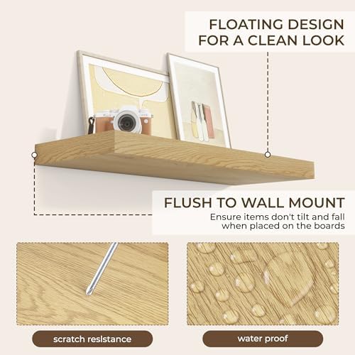 RICHFOCUS 36 Inch Floating Shelves Set of 2