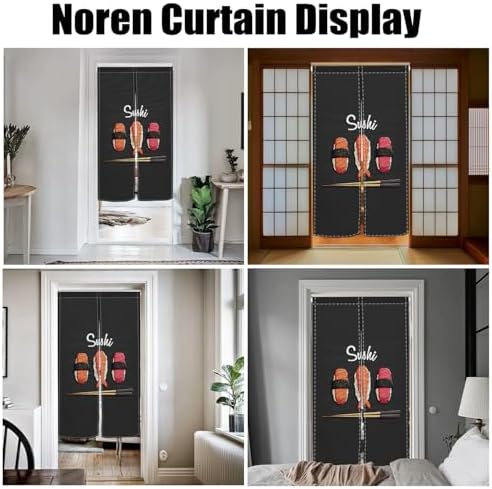 Traditional Japanese Noren Curtain for Wall Privacy Divider