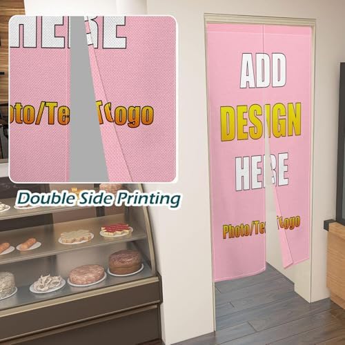 Custom Japanese Double Sided Noren Curtain for Door Divider