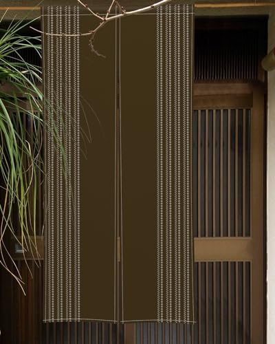 Japanese Noren Door Curtain Long Style 34x60 White