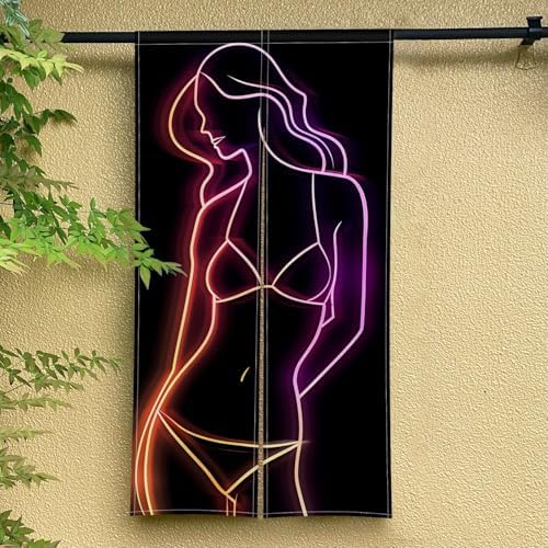 ChloropLastid Japanese Noren Door Curtain