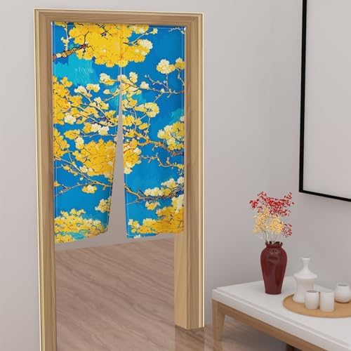Leowefowa Japanese Noren Door Curtain Panel 34x60