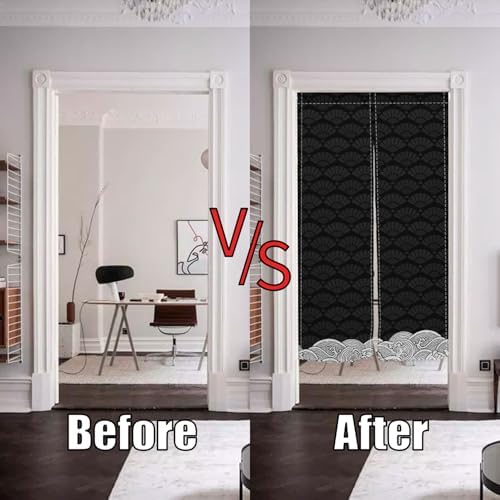 Japanese Noren Door Curtain 34x60 Inch Panel