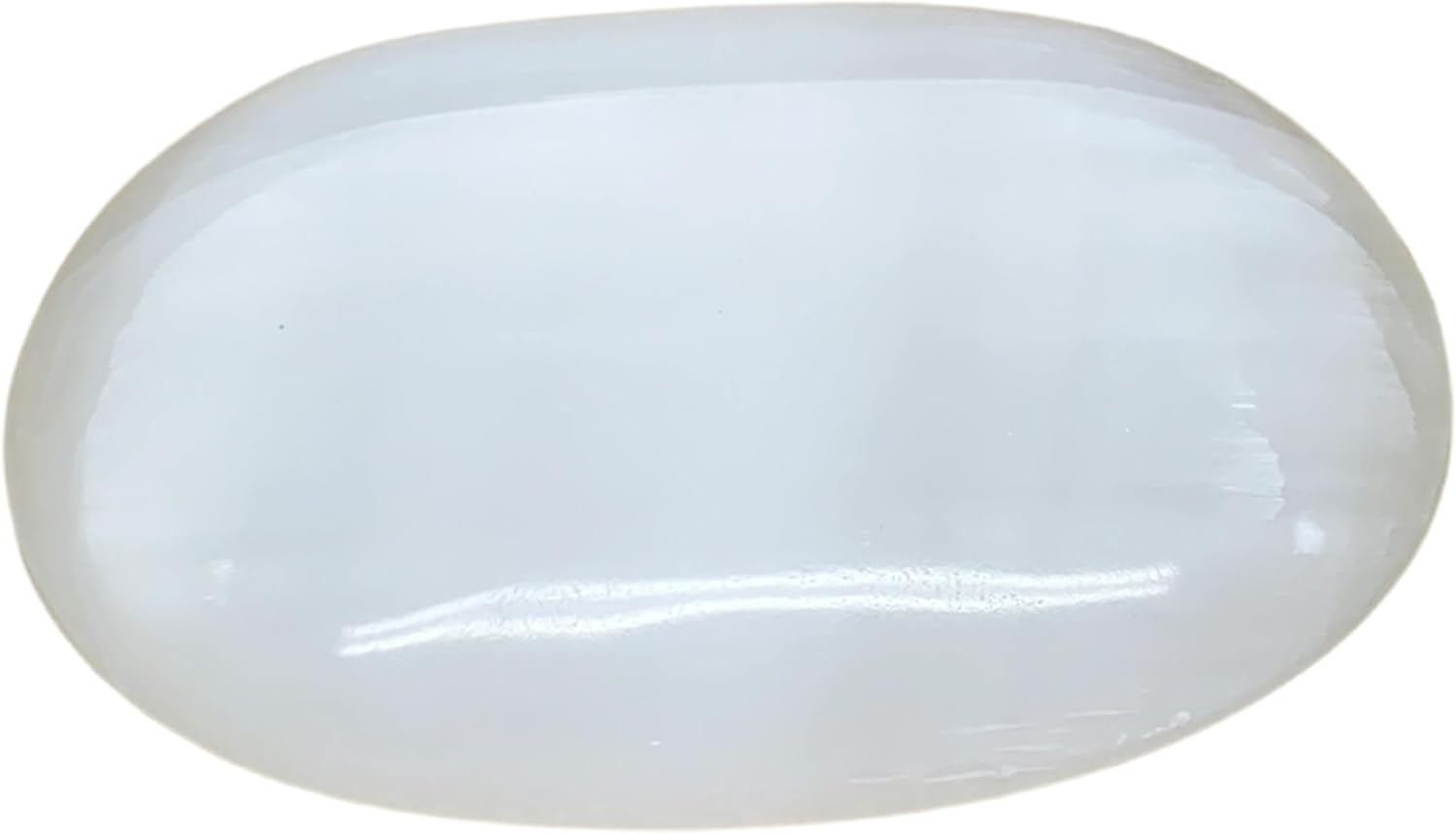 WatanGems Large Natural Selenite Palm-Stone Crystal Pillow Shape 056 lbs B36116