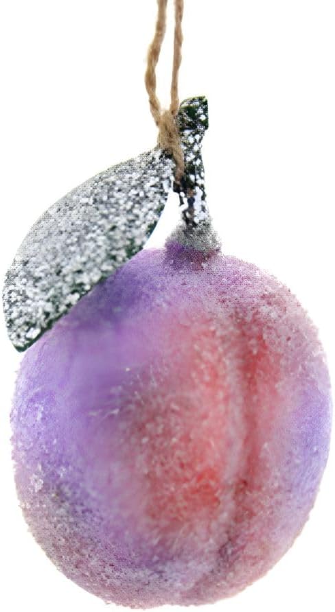 Cody Foster Co Sugared Plum Christmas Ornament 3-Inch