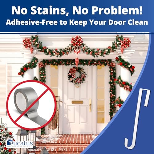 Non Scratch 100 Clear 12 Inch Wreath Hanger