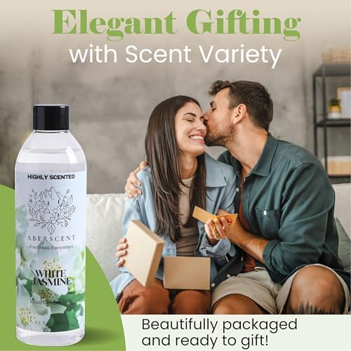 White Jasmine Premium Reed Diffuser Oil Refill 85 Fl Oz