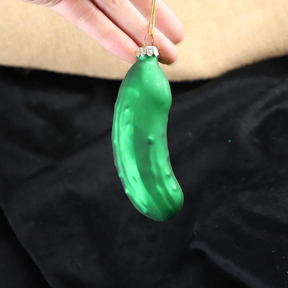 Green Christmas Pickle Tree Ornament