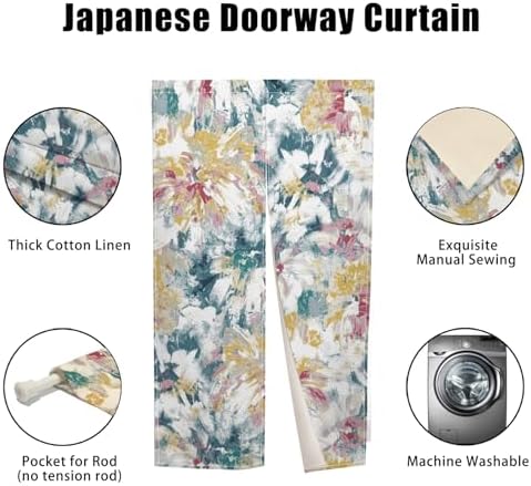 Japanese Noren Door Curtain 34x60 Inches