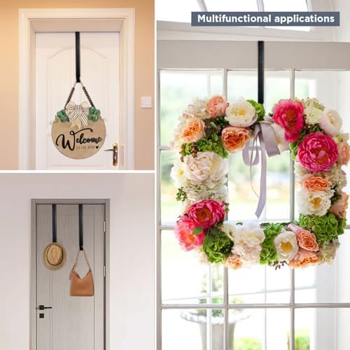 Adjustable Wreath Hanger for Front Door 2 Pack