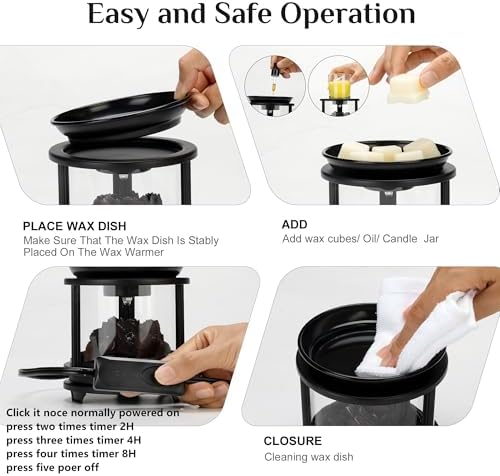 MOAFINA 3-in-1 Wax Melt Warmer with Timer