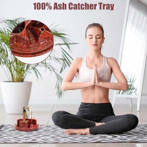 4 in 1 Incense Holder with Ceramic Ash Tray