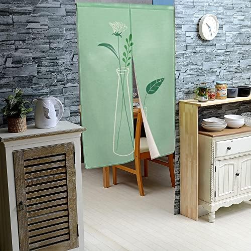 Leowefowa Japanese Doorway Curtain Noren Panel 335 x 709