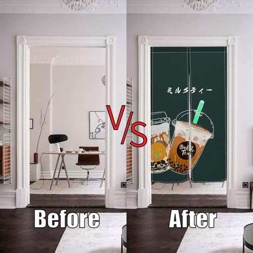 Japanese Modern Noren Door Curtain 34x60 Inch