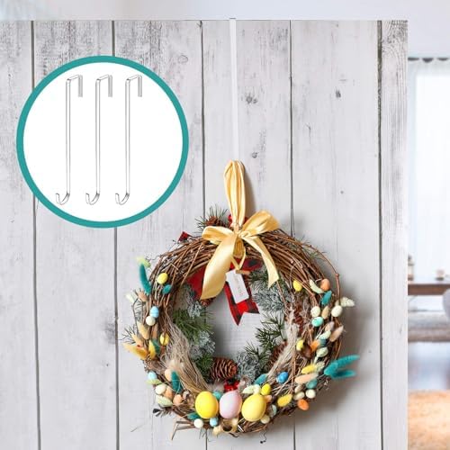 Ripeng 2pcs 12 Inch Plastic Wreath Hanger for Front Door