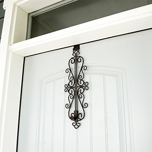 Front Door Wreath Hanger - Colonial Design Brown