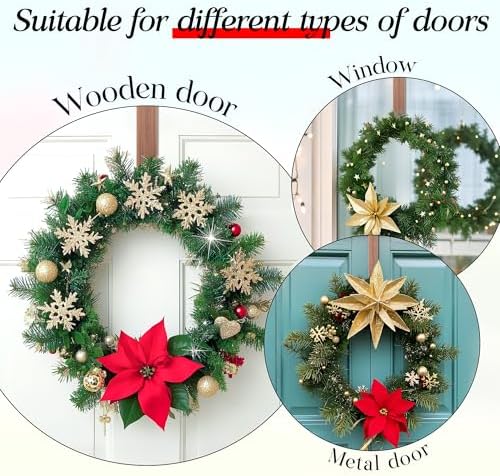 MCFULL 12 Inch Wreath Hangers for Front Door