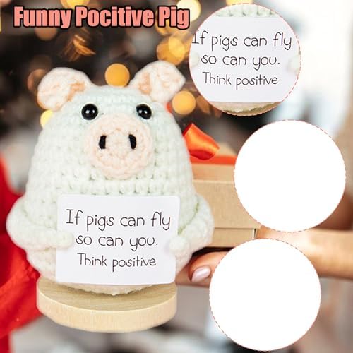 Handmade Crochet Mini Funny Emotional Support Pickle Ornament