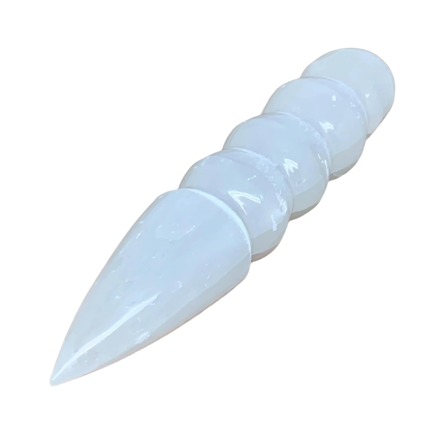080 Lbs Large Selenite Crystal Spiral Wand Point B36604