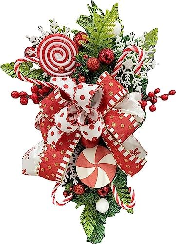 FRECI Teardrop Wreath Green Leaves Holiday Decor