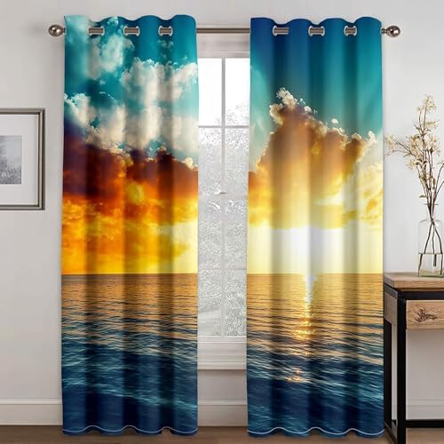 Homxi Blackout Curtains Set of 2 for Bedroom and Living Room