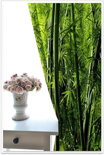 Homxi Balcony Curtains Set of 2 Trees and Leaves Pattern